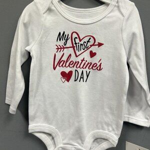My First Valentine's Day 6-9 month size onesie W-22